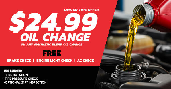 24.99 Oil Change